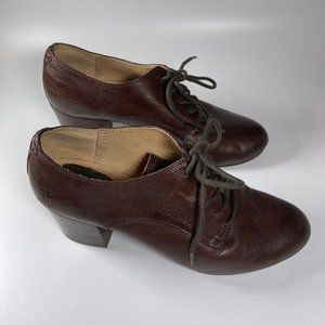 Frye "Stella" Oxford pump, dark brown, size 8.5